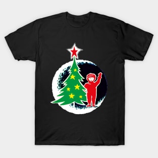 Soviet New Year in Space, Space Christmas Soviet T-Shirt